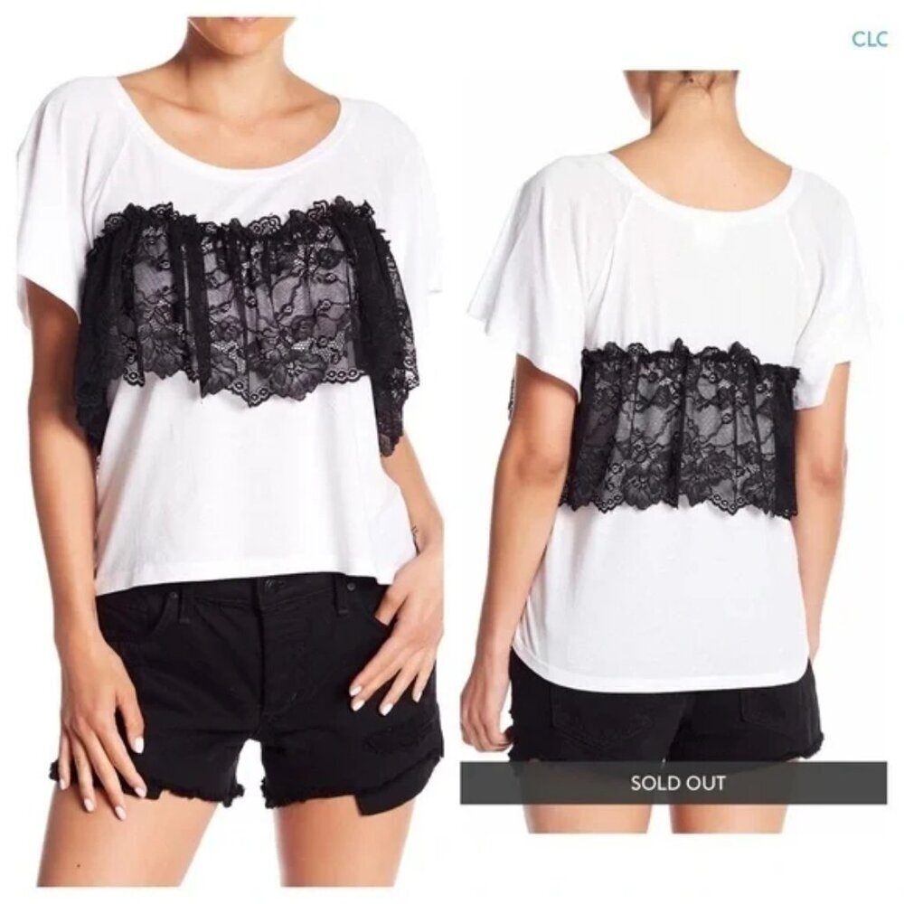 Abound Lace Mix Tee